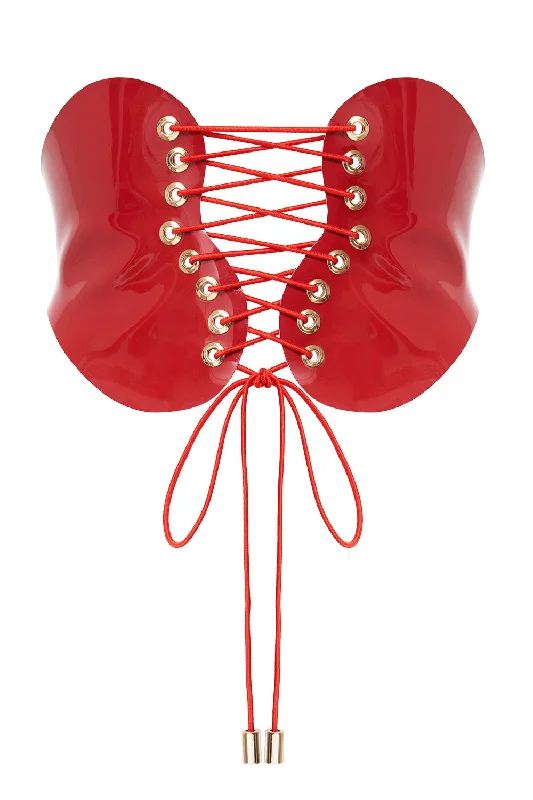 Take Advantage Hearts Red corset belt by Secret Room