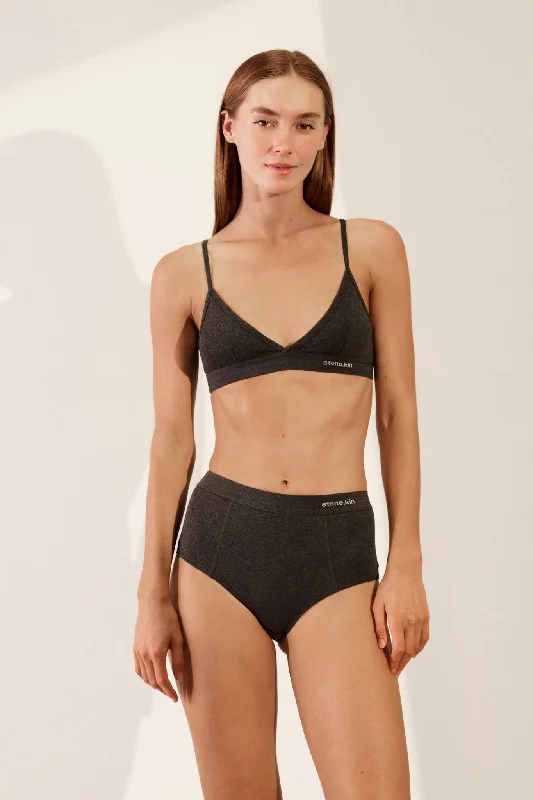 Value Deals Hi-Brief in Organic Cotton Rib - Tar