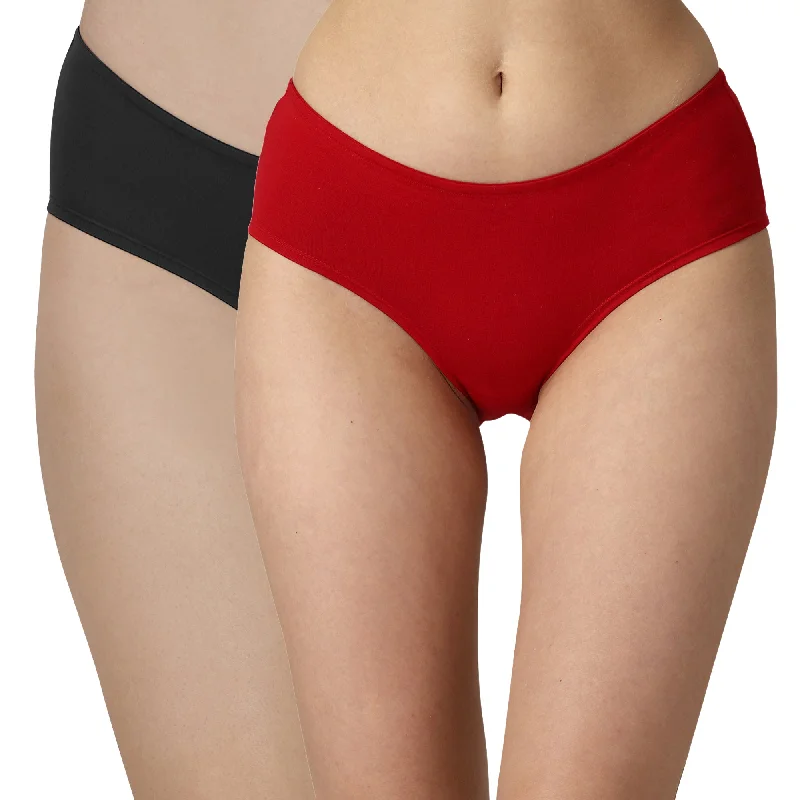 Weekend Savings Spree High Coverage Mid Rise Solid Cotton Brief Panty Combo (Pack of 2) - 2MR-26 Weekend Savings Spree High Coverage Mid Rise Solid Cotton Brief Panty Combo (Pack of 2) - 2MR-26