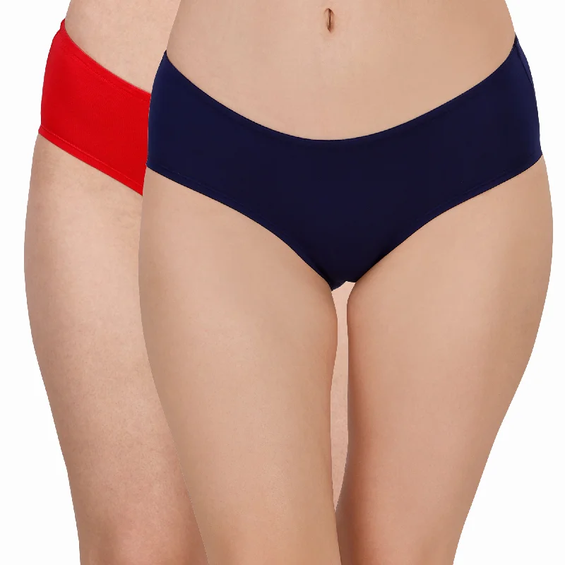 Special Buy High Coverage Mid Rise Solid Cotton Brief Panty Combo (Pack of 2) - 2MR-26