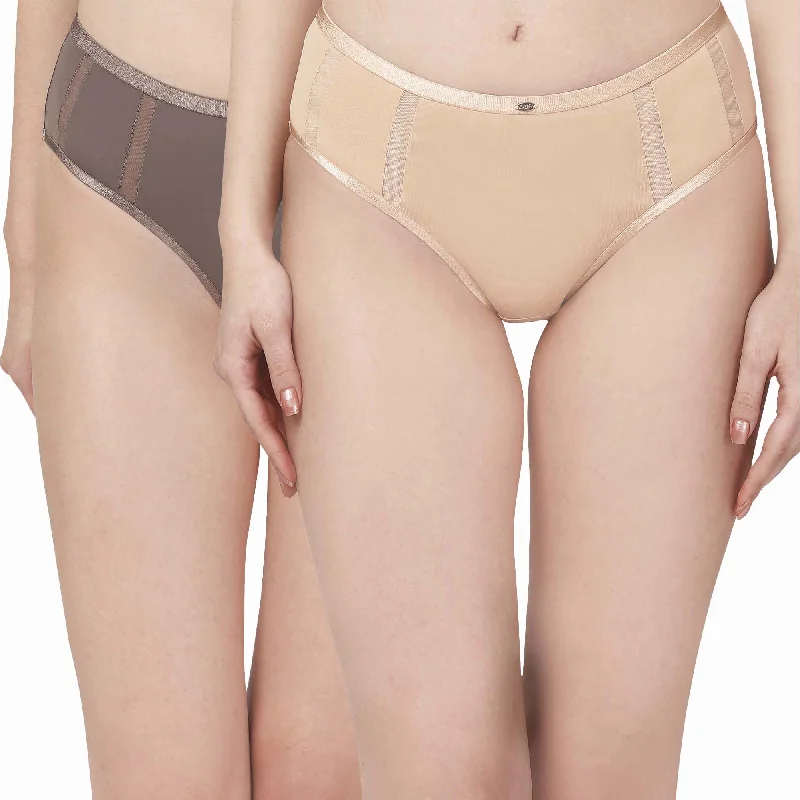 Weekend Savings Spectacular High Waist Full Coverage Mesh Panelled Brief-COMBO CP-1328 Weekend Savings Spectacular High Waist Full Coverage Mesh Panelled Brief-COMBO CP-1328