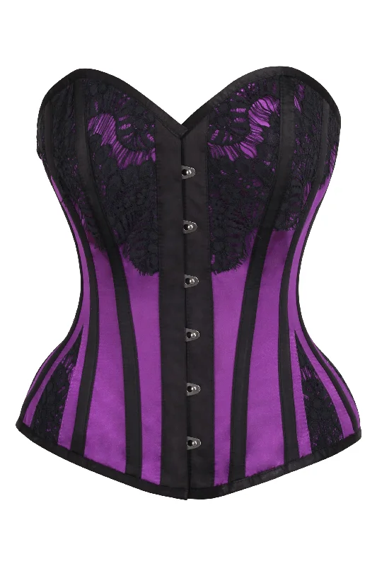 Weekend Offers That Shine Historic Inspired Purple Waist Taming Overbust
