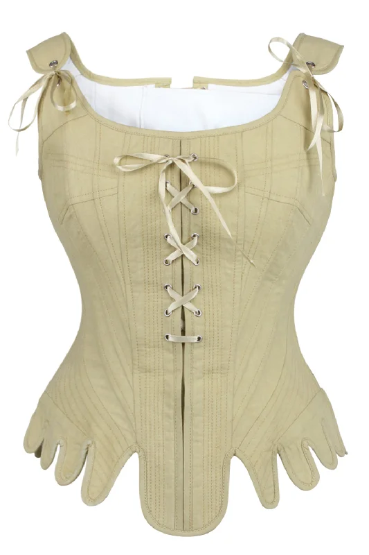 Weekend Offers That Please Historically Inspired 1600-1650 Cotton Overbust Corset