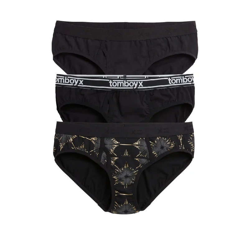 Can't Be Beat Iconic Briefs 3-Pack - Art Deco