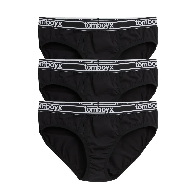 Quick Sale Iconic Briefs 3-Pack - Cotton Black Logo