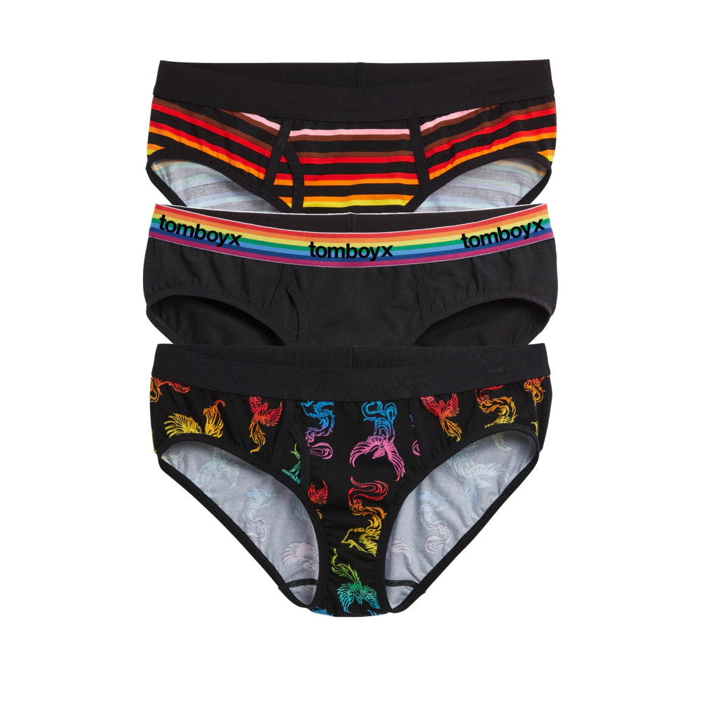 Year-End Deals Iconic Briefs 3-Pack - Rainbow Phoenix