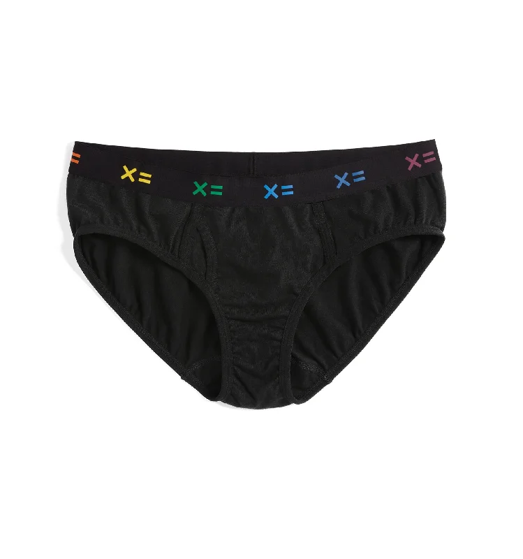 Special Price Iconic Briefs - Black X= Rainbow