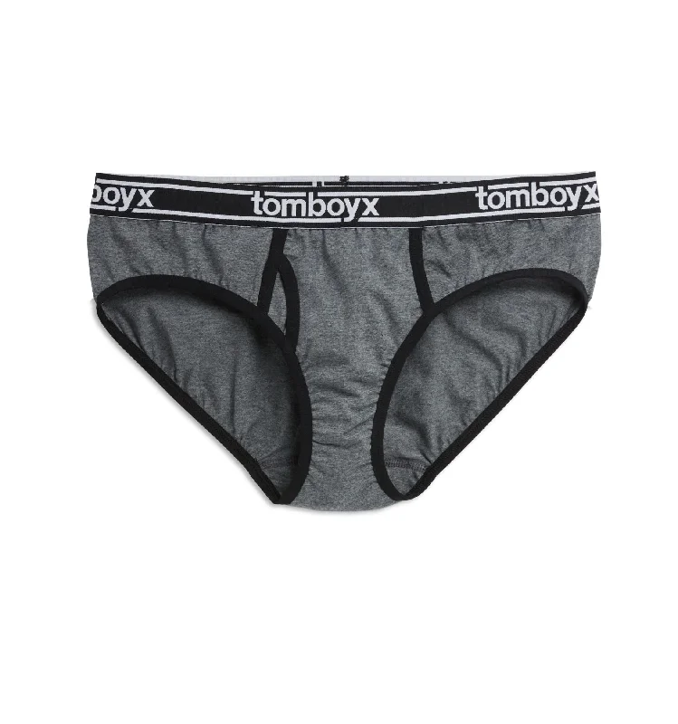 Half Price Iconic Briefs - Charcoal Logo