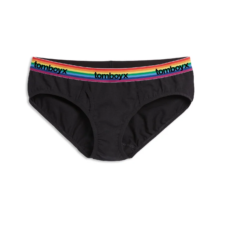 Year-End Sale Iconic Briefs - Black Rainbow Logo