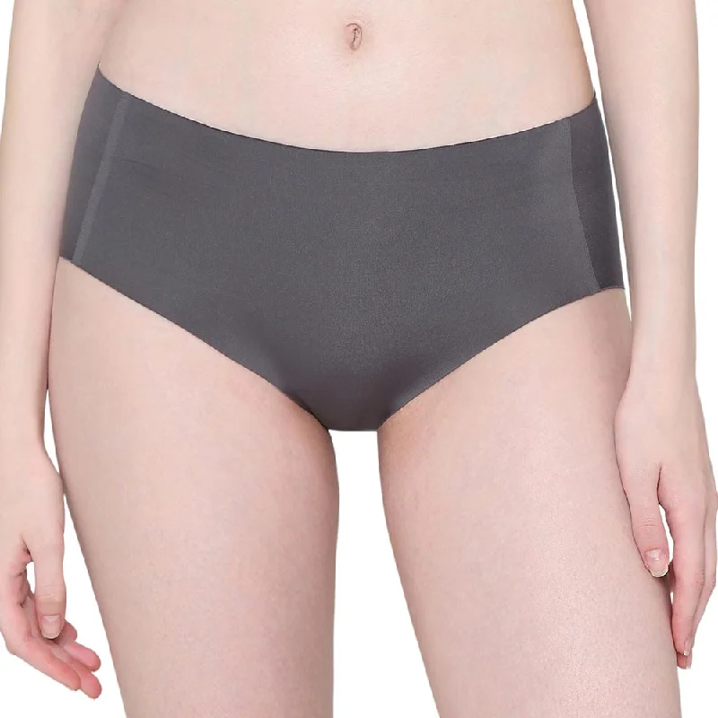 Discount Deals Invisible Comfort Mid-Waist Full Coverage Seamless Everyday wear Hipster Panty - Grey Discount Deals Invisible Comfort Mid-Waist Full Coverage Seamless Everyday wear Hipster Panty - Grey
