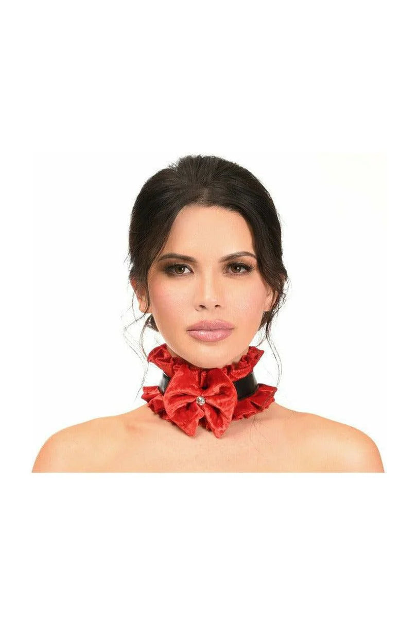 Weekend Deals That Thrill Kitten Faux Leather/Velvet Choker