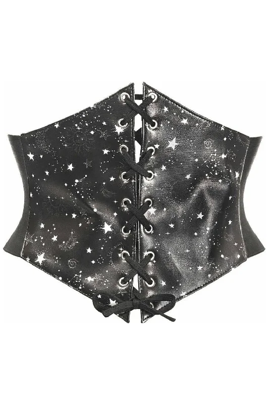 Final Clearance Lavish Celestial Lace-Up Corset Belt Cincher