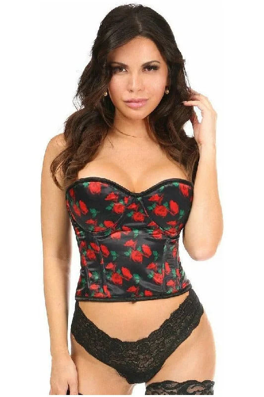 Lavish Rose Floral Underwire Bustier