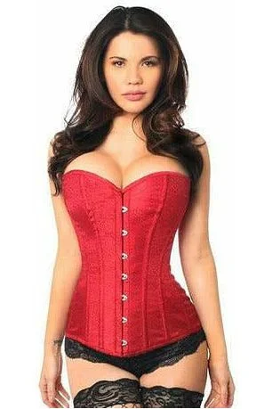 Price Break Lavish Wine Brocade Corset