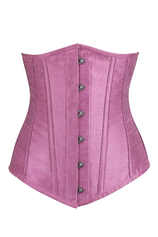 Weekend Bargains to Celebrate Longline Pink Satin Underbust Corset