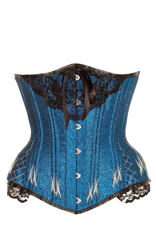 Longline Turquoise Underbust With Flossing