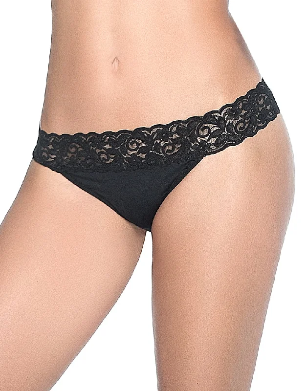 Overstock Clearance Mapale Lace Essentials Cotton Thong 96