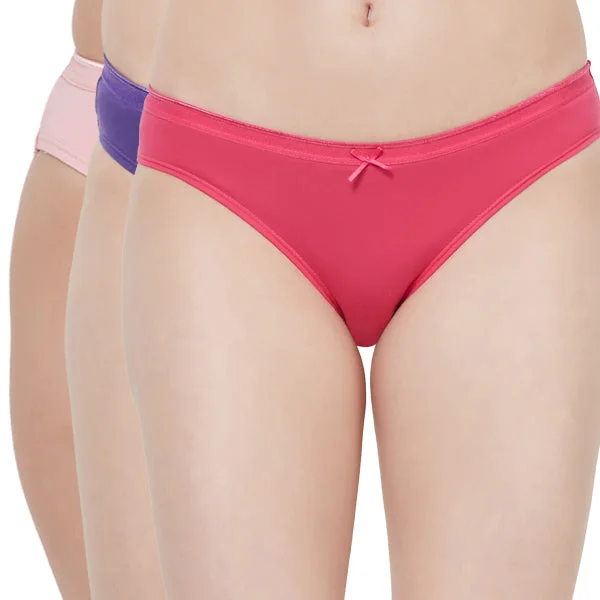 Mega Sale Mid Rise Medium Coverage Solid Colour Cotton Stretch Brief Panty (Pack of 3) - 3BF-14 Mega Sale Mid Rise Medium Coverage Solid Colour Cotton Stretch Brief Panty (Pack of 3) - 3BF-14