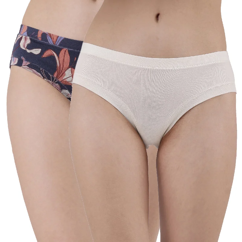 Discount Mania Mid Rise Seamless Cotton Panty - 2CK-33