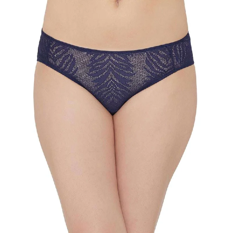 Stock Up Mysa Mid Waist Medium Coverage Everyday Wear Hipster Panty - Navy Blue