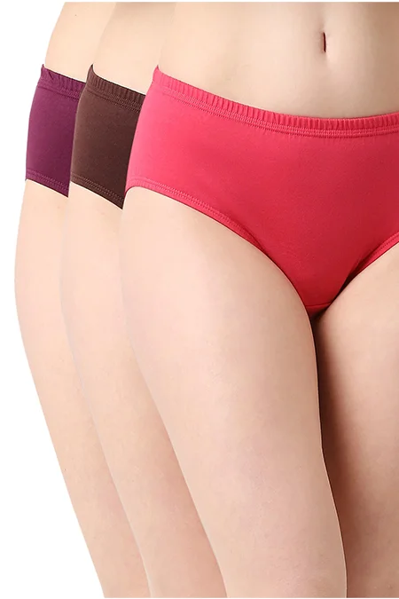 Act Fast Soch/Das-4 Cotton Hipster Panties Assorted