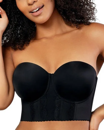YEAR-End Clearance Parfait Elissa Strapless Long Line Bustier Bra (More colors available) - P50116 - Black YEAR-End Clearance Parfait Elissa Strapless Long Line Bustier Bra (More colors available) - P50116 - Black