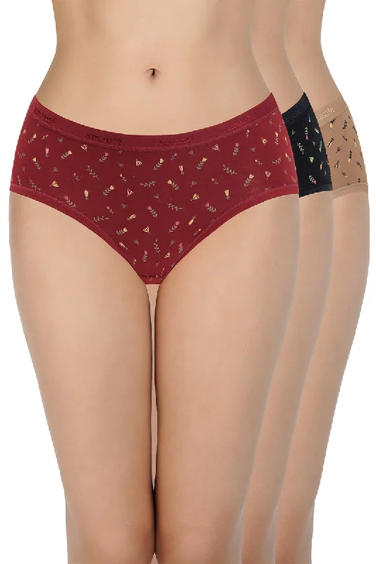 Midnight Madness Print Low Rise Hipster Panties (Pack of 3)