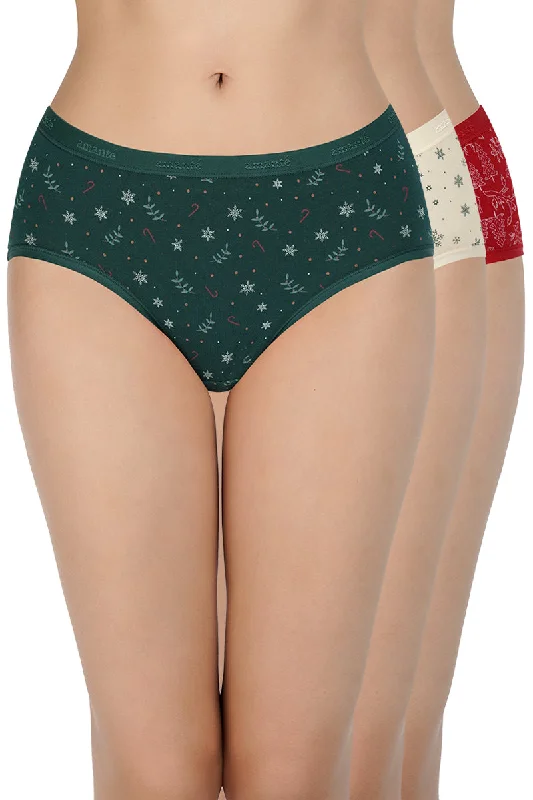 Low Prices Printed Low Rise Hipster (Pack of 3)