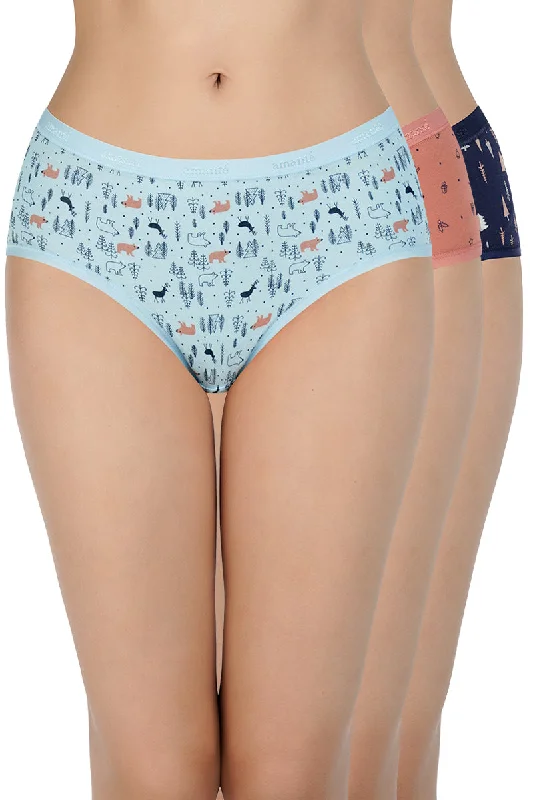 Deal Dash Printed Low Rise Hipster (Pack of 3)