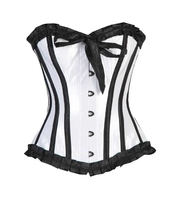 Instant Discount Quintella Black Satin Authentic Overbust Corset