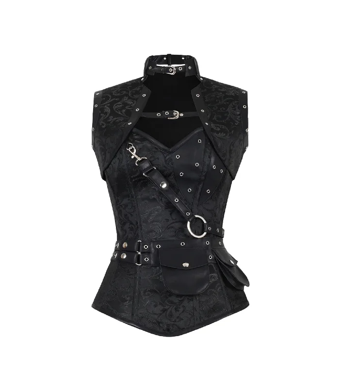 Price Reduction Red Brocade Overbust Corset