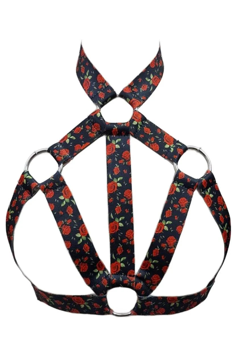 Today Only Red Rose Stretchy Body Harness
