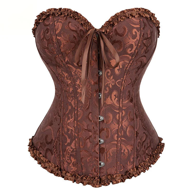 Closeout Sale Ren Faire Floral Corset Top, Renaissance Prom Dress Corset, Vintage Victorian Lace up Corset