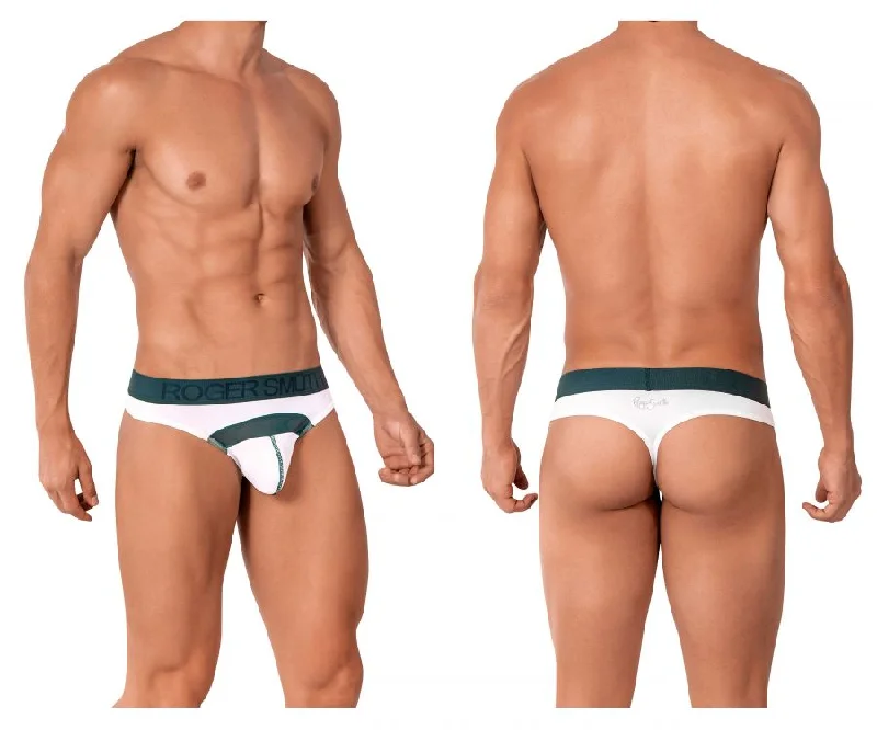 Weekend Bargains to Indulge In Roger Smuth RS008 Thongs Color White