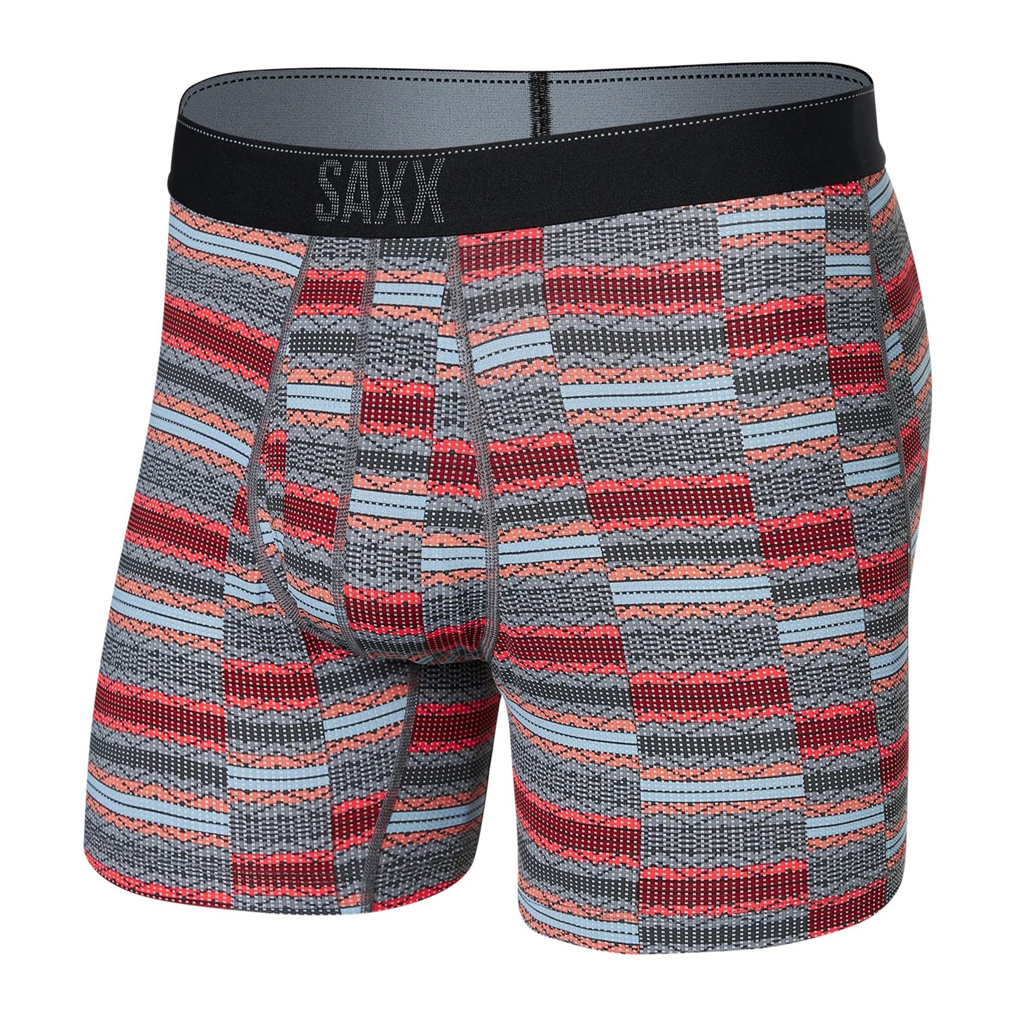 Early Access SAXX Quest Quick Dry Mesh - Asher Stripe Red - SXBB70F ASR