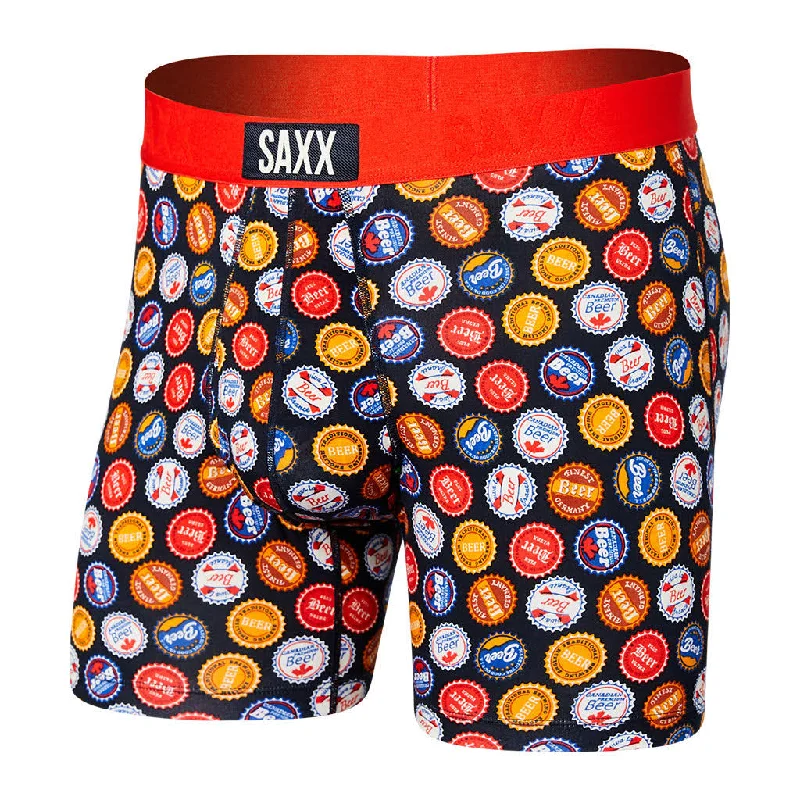 Shop and Save SAXX ULTRA SUPER SOFT Boxer Brief / Beers Of The World- Multi