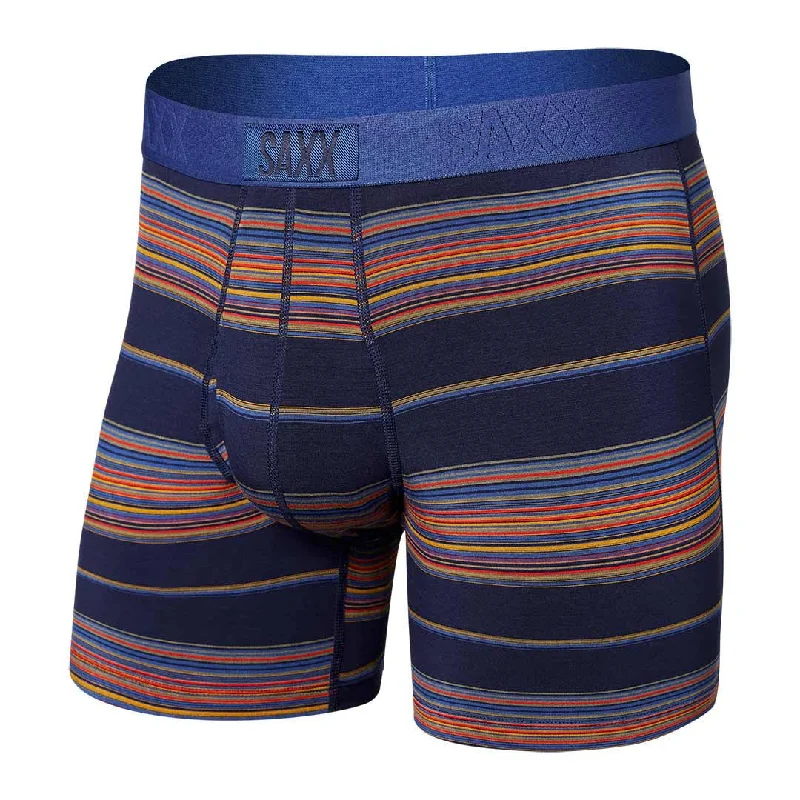 Reduced Price SAXX ULTRA SUPER SOFT Boxer Brief / Horizon Stripe- Navy