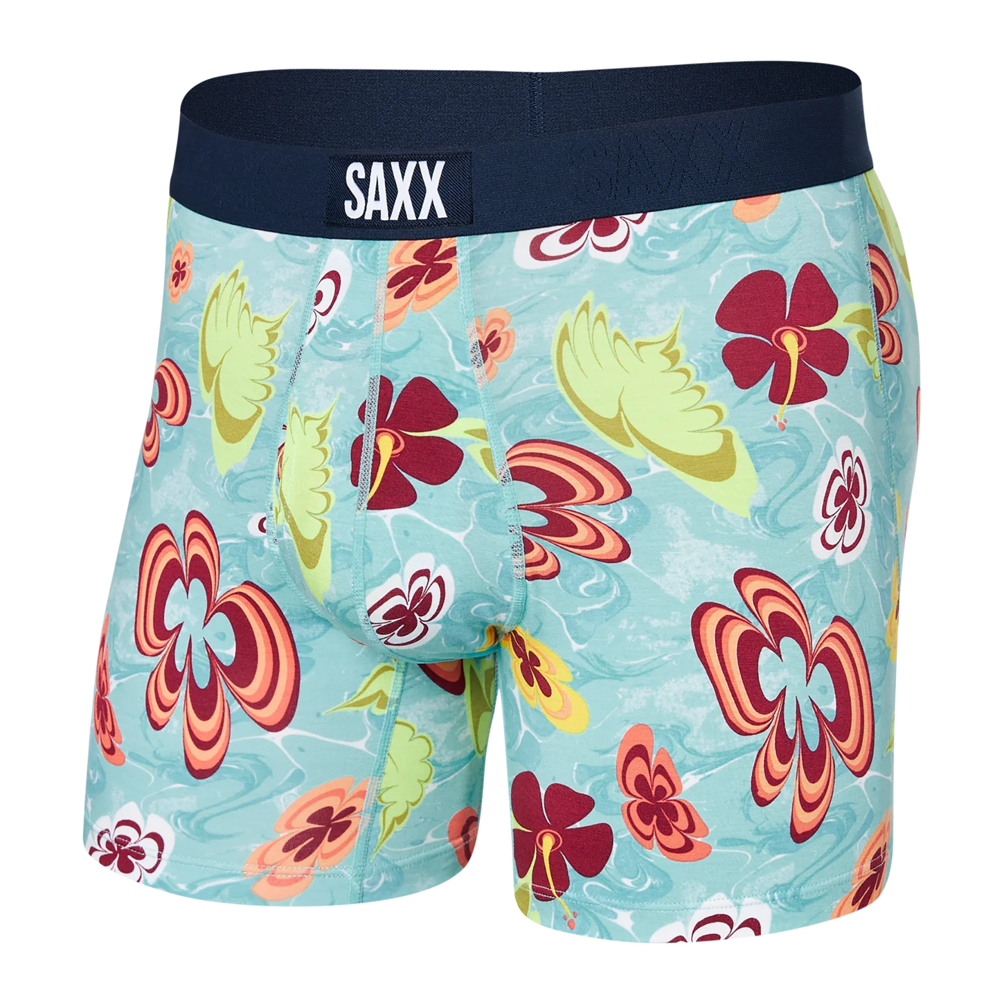 Mega Discount SAXX ULTRA SUPER SOFT Boxer Brief / Ocean Tropics- Multi