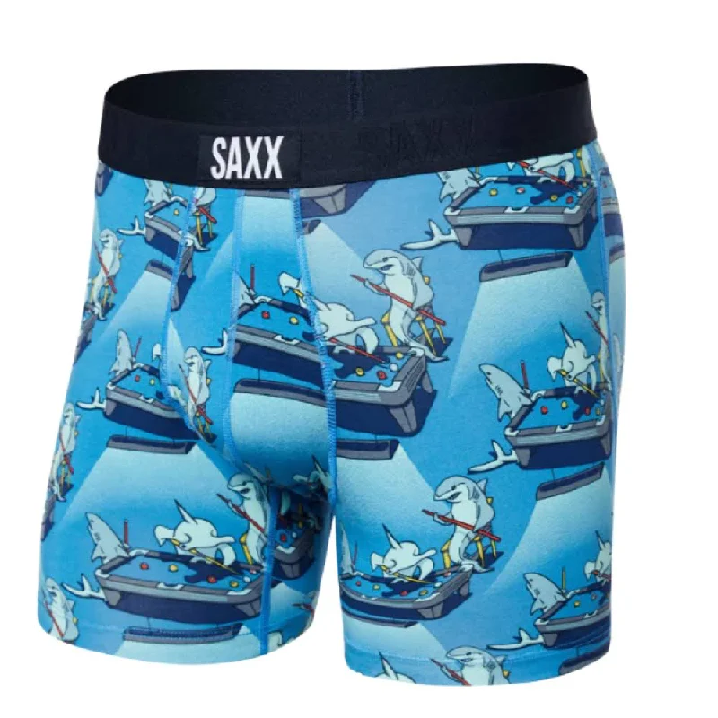 Top Pick SAXX ULTRA SUPER SOFT Boxer Brief / Pool Shark Pool- Blue
