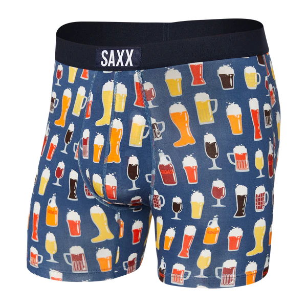 Closeout Deal SAXX VIBE Super Soft  Boxer Brief / Dk Denim Pitcher Perfect
