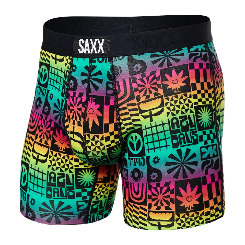 SAXX VIBE SUPER SOFT Boxer Brief / Lazy Daze- Multi