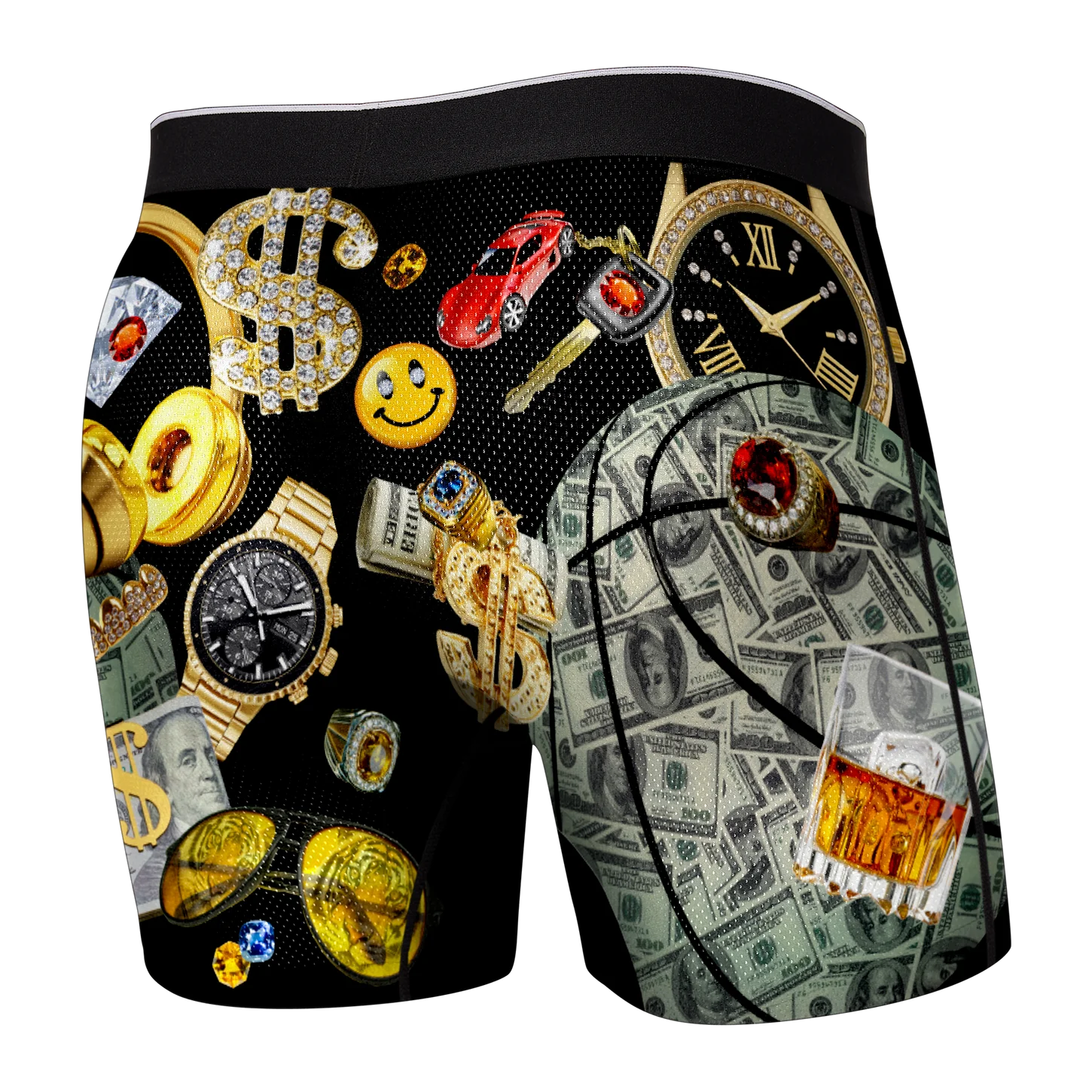 Today Only SAXX VOLT BREATHABLE MESH Boxer Brief / Money Baller- Black