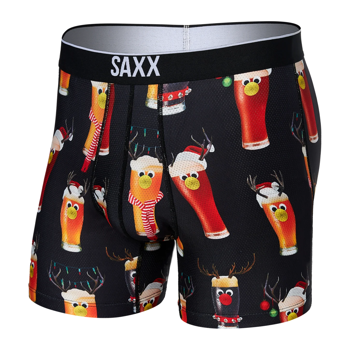 SAXX Volt Breathable Mesh Boxer Brief - Reinbeer Black - SXBB29 RBB