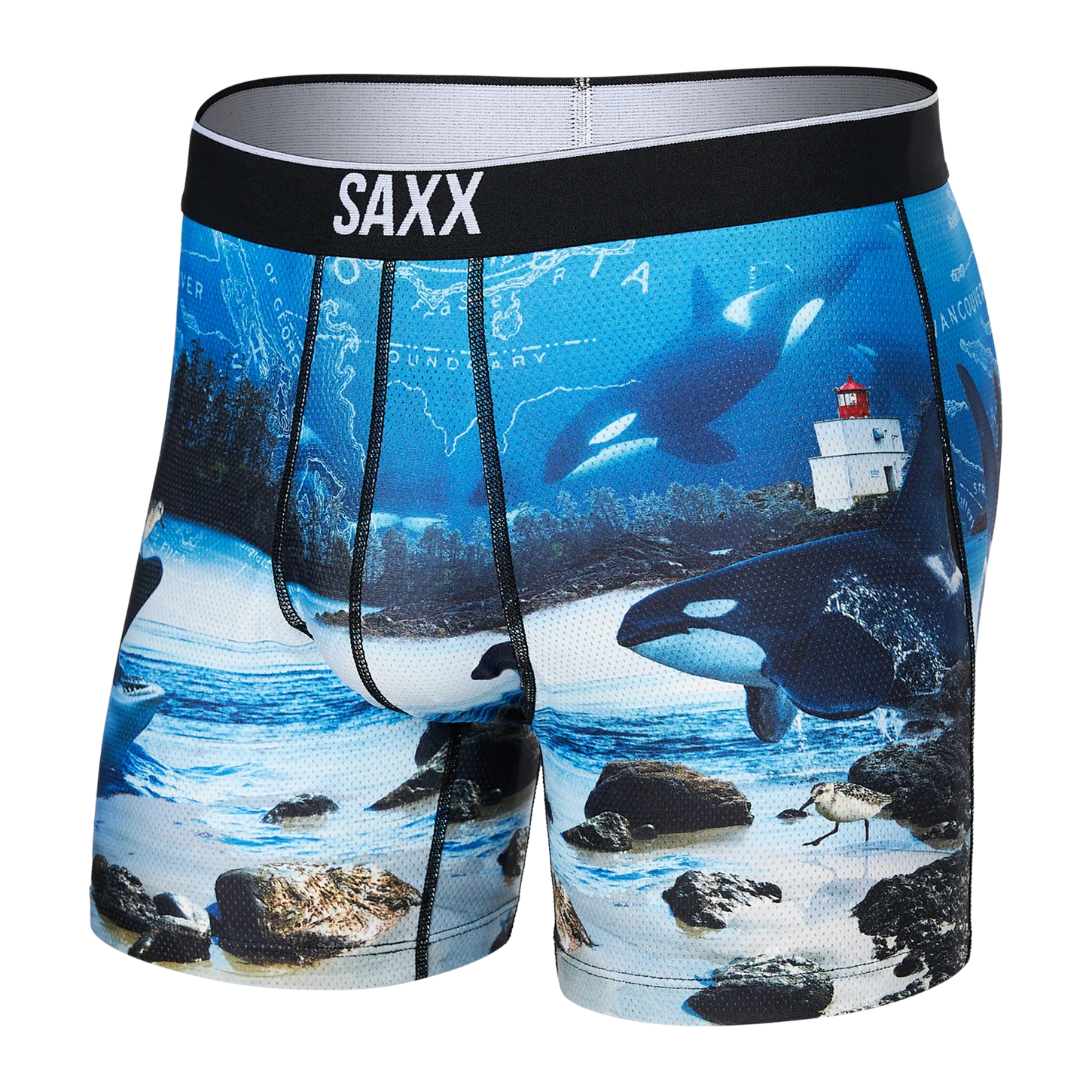 SAXX VOLT BREATHABLE MESH Boxer Brief / Vancouver Island- Multi