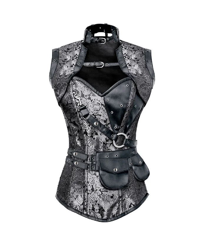 Mega Deal Silver Overbust Corset