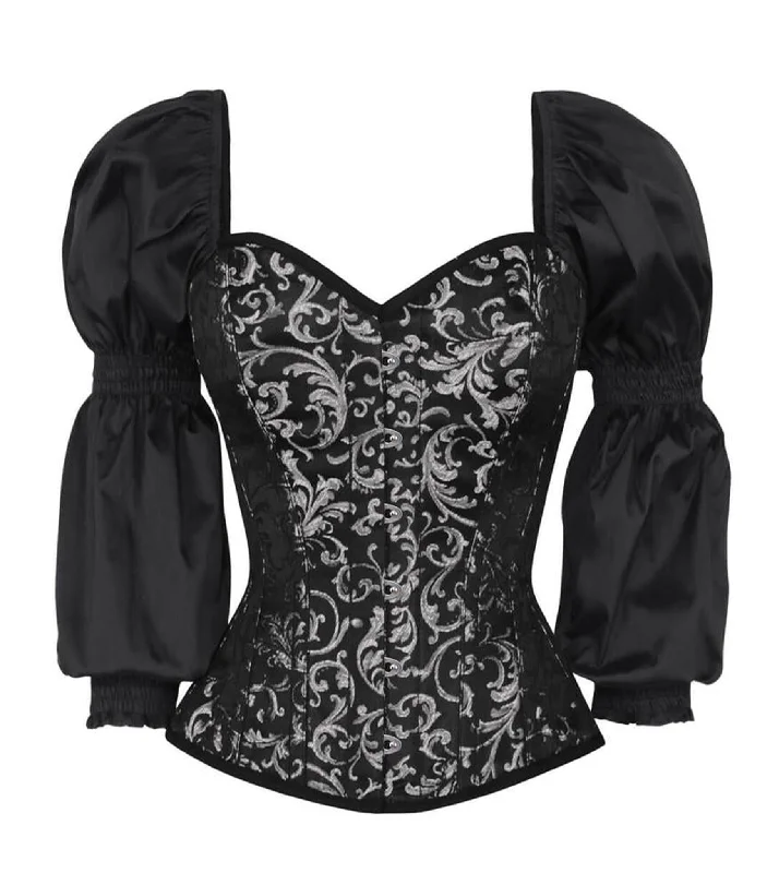 Bargain Prices Silver Overbust Corset
