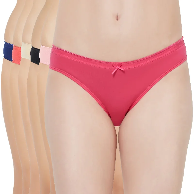 Blowout Sale Mid Rise Medium Coverage Solid Colour Cotton Stretch Brief Panty (Pack of 6) 6BF-18 Blowout Sale Mid Rise Medium Coverage Solid Colour Cotton Stretch Brief Panty (Pack of 6) 6BF-18
