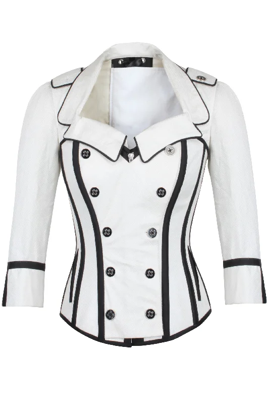 Weekend Offers That Shine Steampunk Double Breasted Corset Jacket