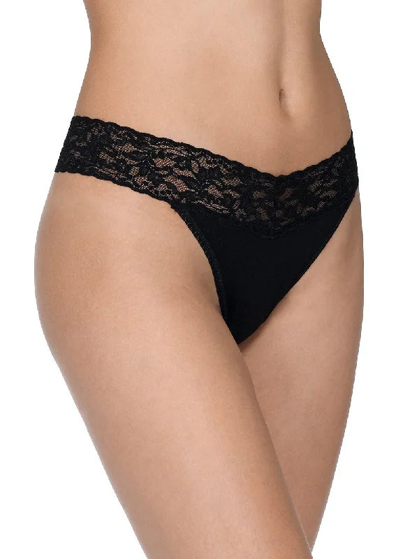Massive Deals SUPIMA® Cotton Original Rise Thong with Lace