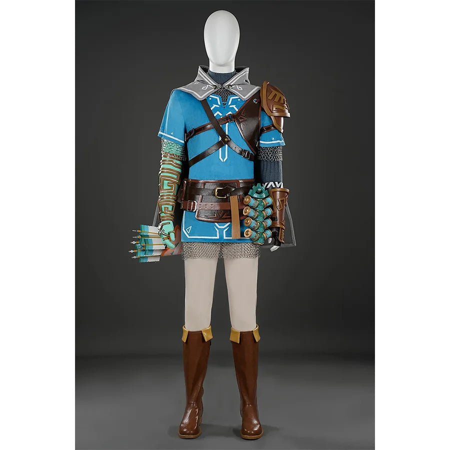 Weekend Discounts You Deserve The Legend of Zelda: Tears of the Kingdom Link Cosplay Costume C09219S Weekend Discounts You Deserve The Legend of Zelda: Tears of the Kingdom Link Cosplay Costume C09219S